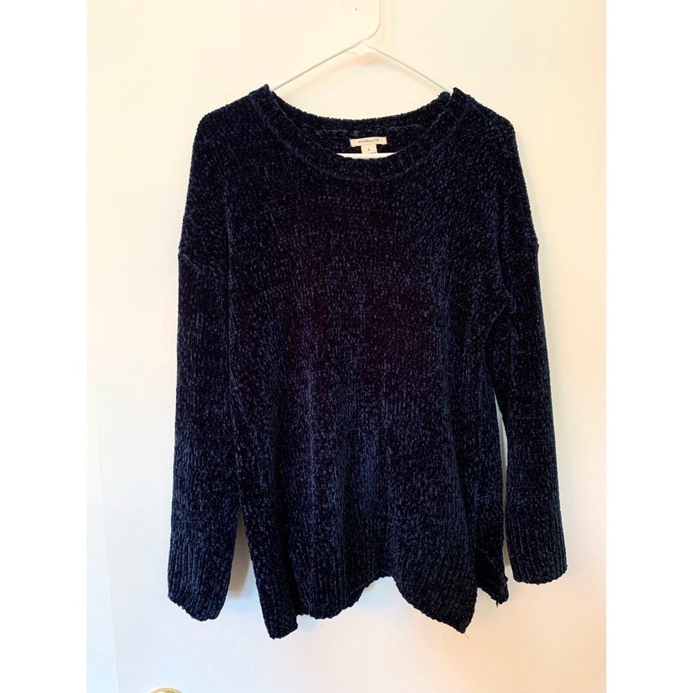 NWOT Navy Westbound large chenille sweater